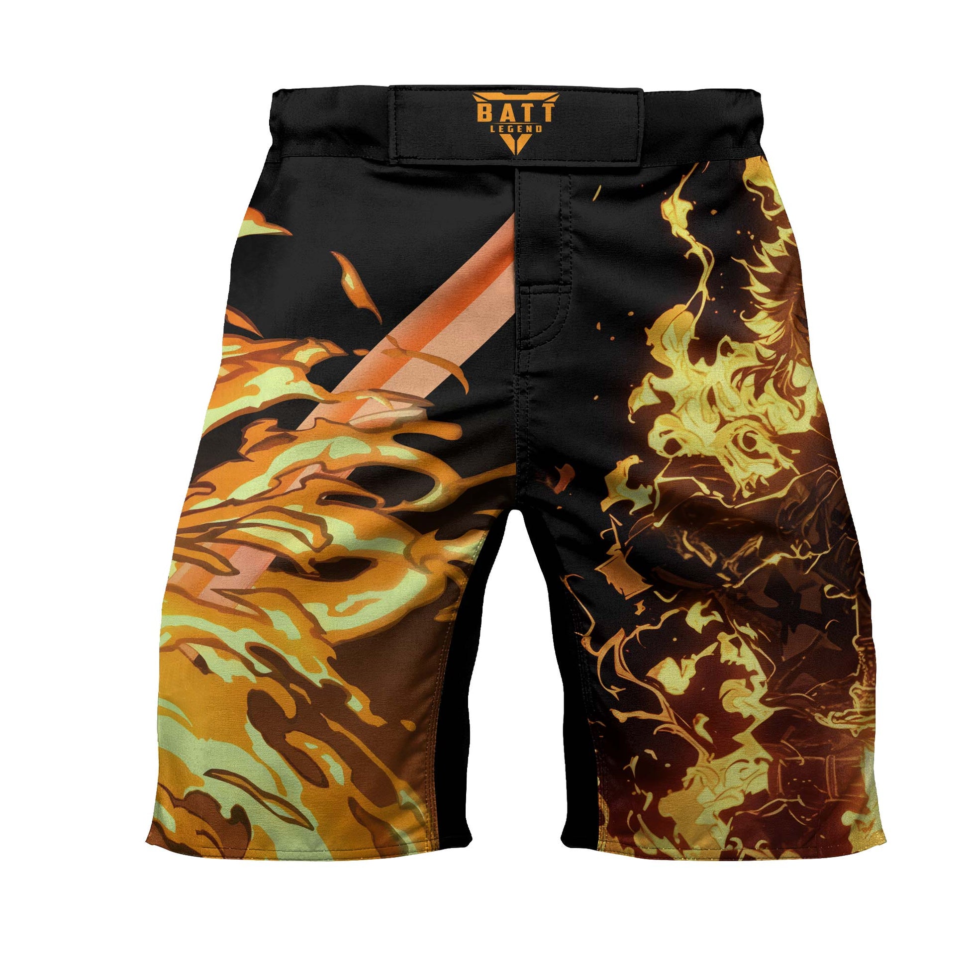Demon Slayer Rengoku Flame Aura Fight Shorts