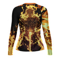 Demon Slayer Rengoku Flame Aura Rash Guard