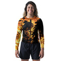 Demon Slayer Rengoku Flame Aura Rash Guard