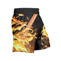 Demon Slayer Rengoku Flame Aura Grappling Shorts