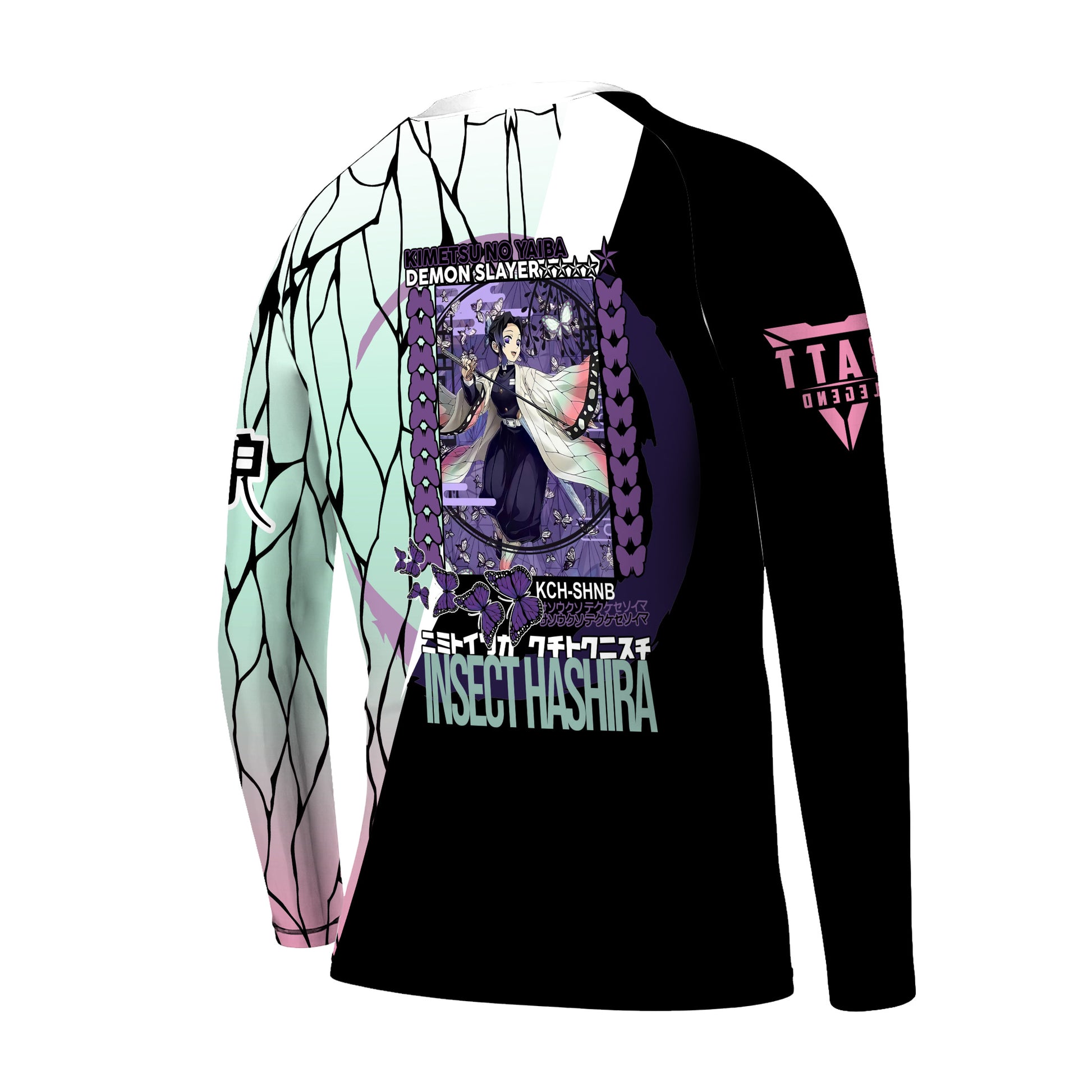 Demon Slayer Shinobu Kocho Kids Rash Guard