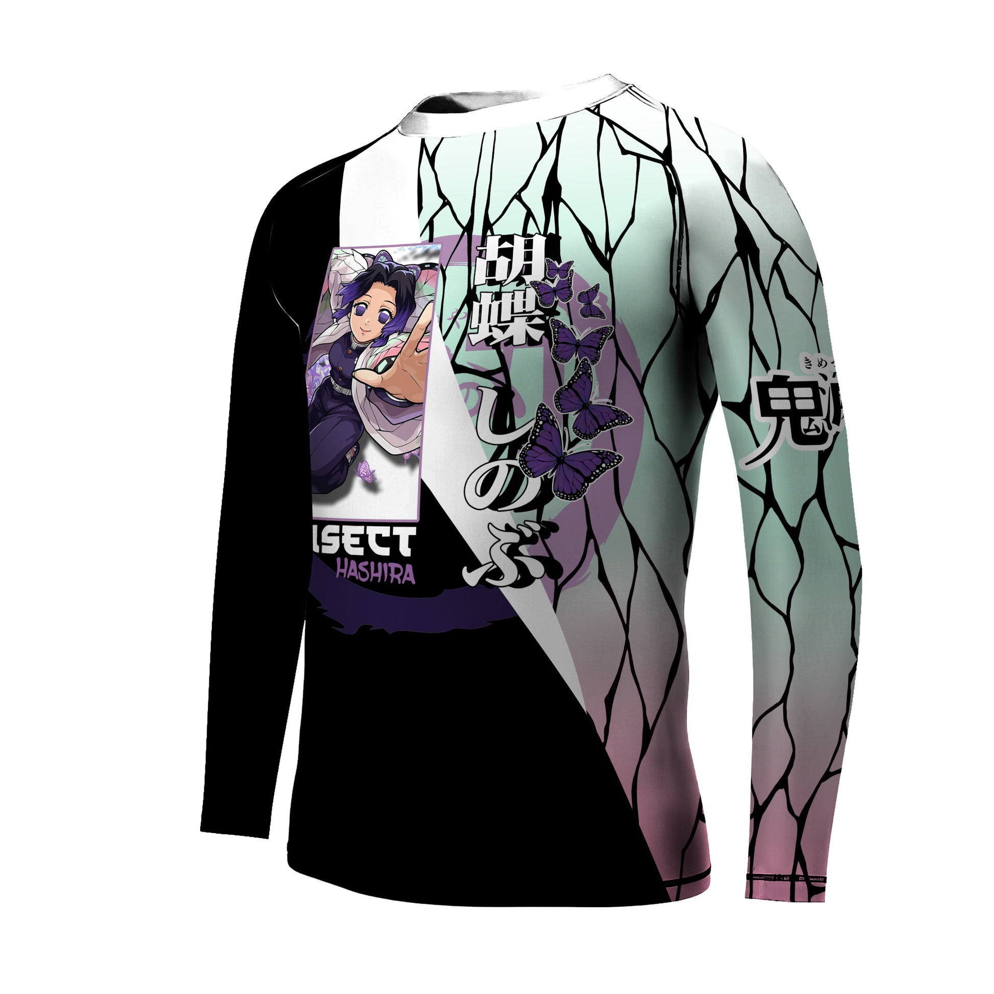 Demon Slayer Shinobu Kocho Kids Rash Guard