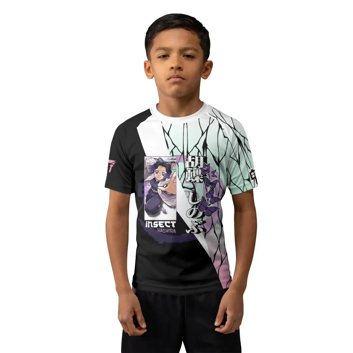 Demon Slayer Shinobu Kocho Kids Rash Guard