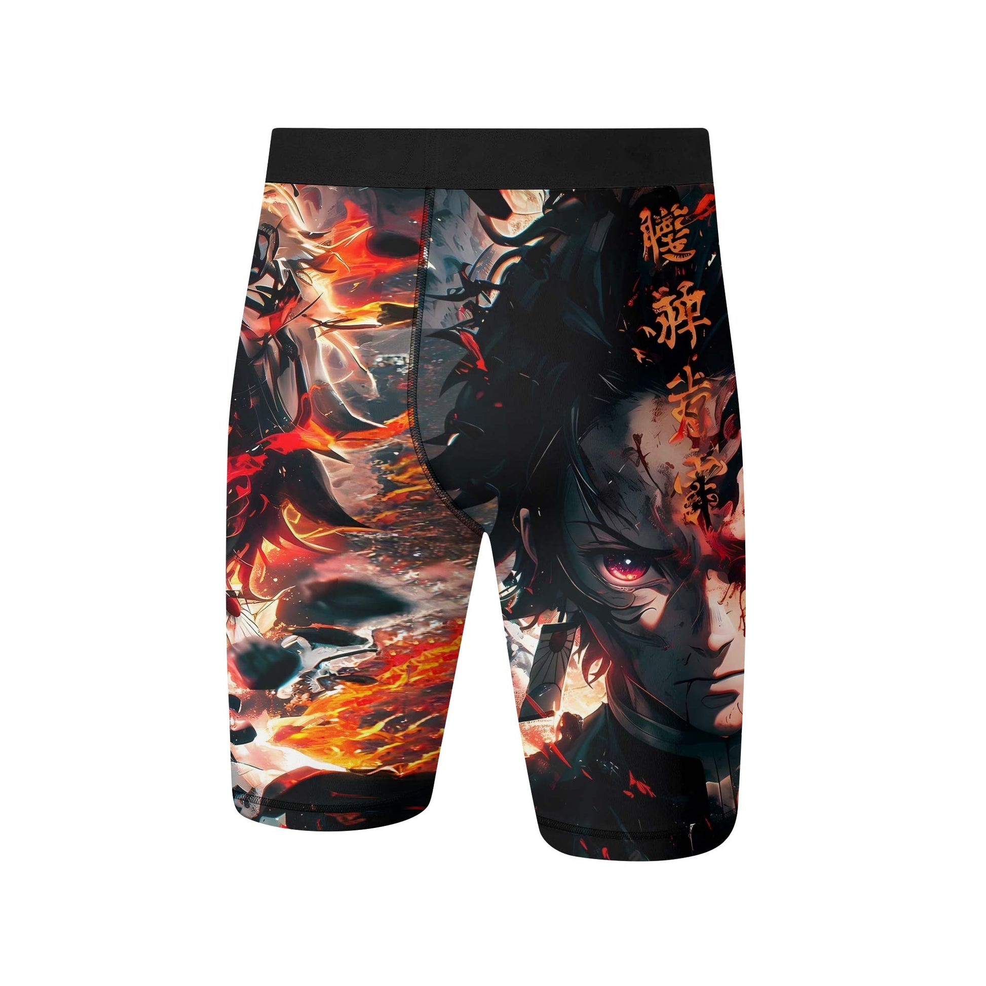 Demon Slayer Tanjiro Flame God Aura Compression Shorts