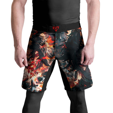 Demon Slayer Tanjiro Flame God Aura Fight Shorts