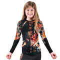 Demon Slayer Tanjiro Flame God Aura Kids Rash Guard