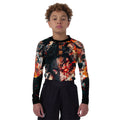 Demon Slayer Tanjiro Flame God Aura Kids Rash Guard