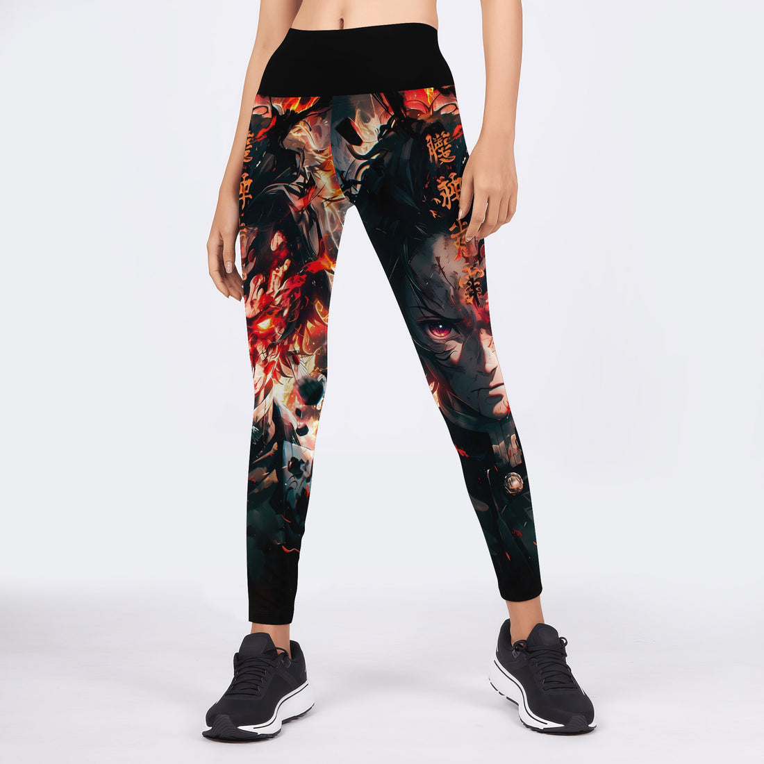 Demon Slayer Tanjiro Flame God Aura Leggings