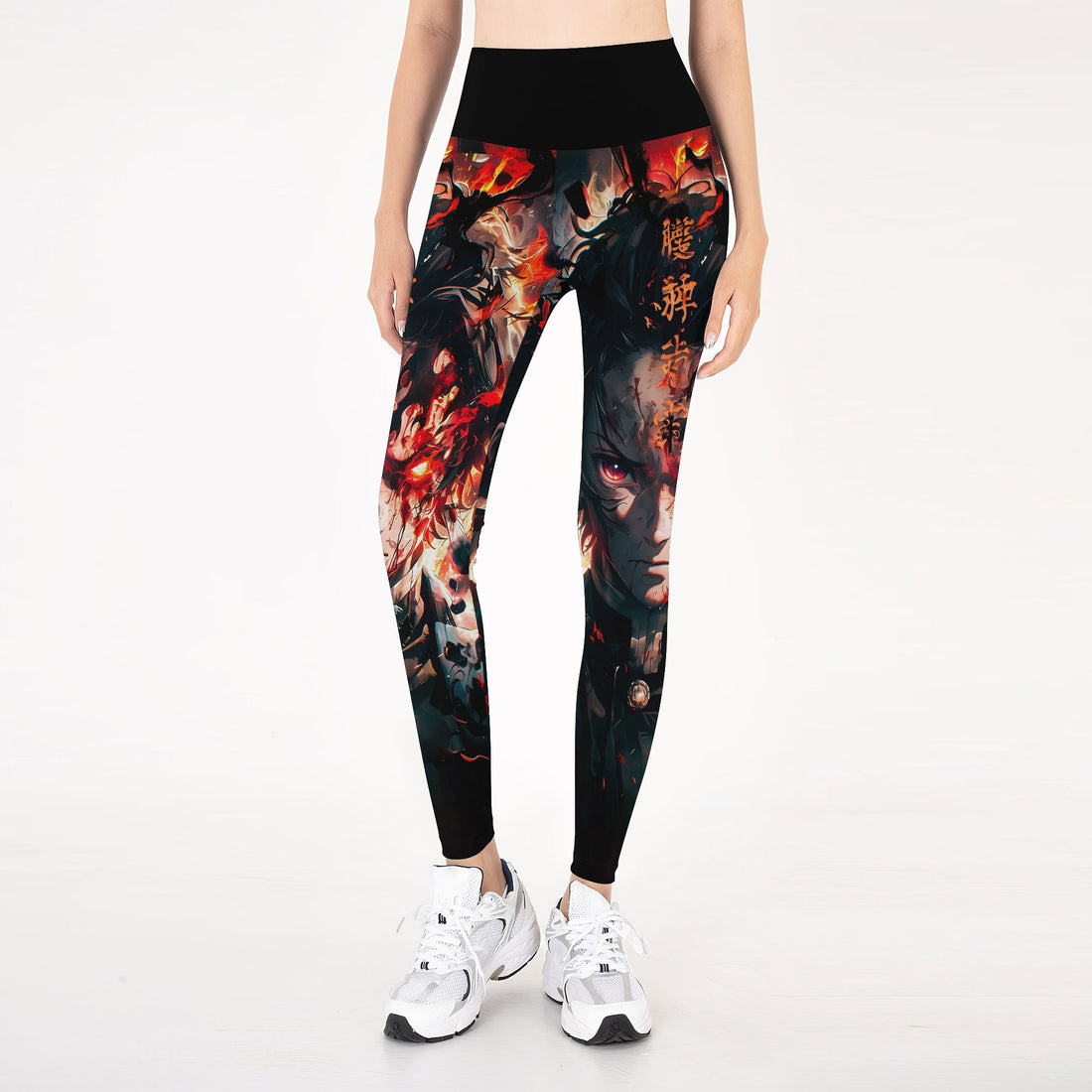Demon Slayer Tanjiro Flame God Aura Leggings
