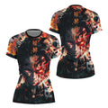 Demon Slayer Tanjiro Flame God Aura Rash Guard