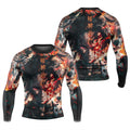 Demon Slayer Tanjiro Flame God Aura Rash Guard