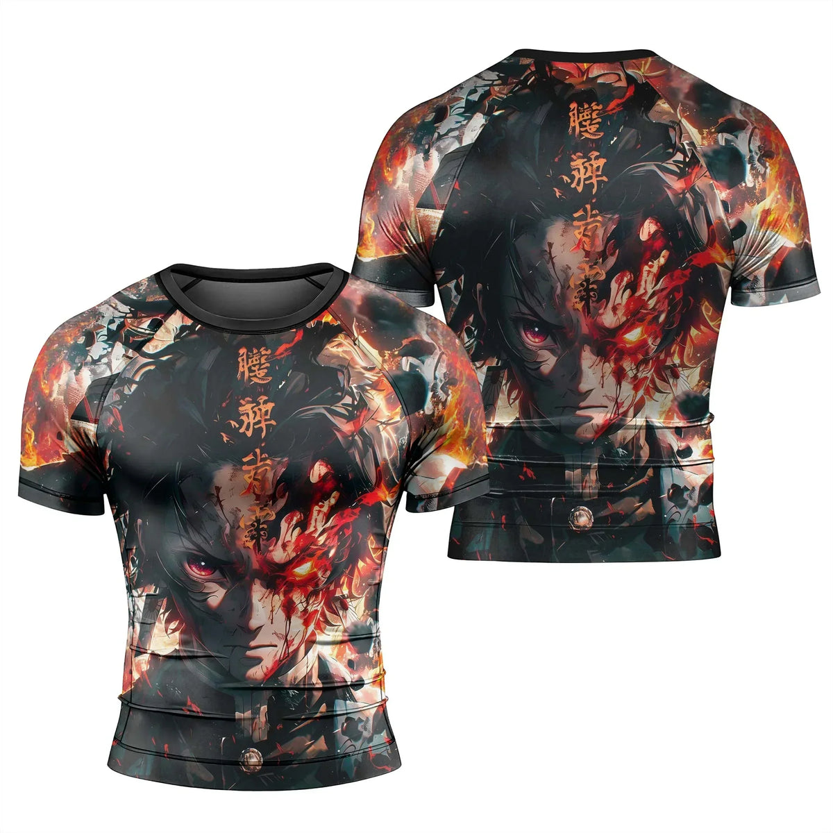 Demon Slayer Tanjiro Rash Guard for MMA & Fitness
