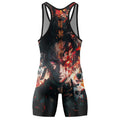 Demon Slayer Tanjiro Flame God Aura Wrestling Singlet