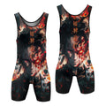 Demon Slayer Tanjiro Flame God Aura Wrestling Singlet