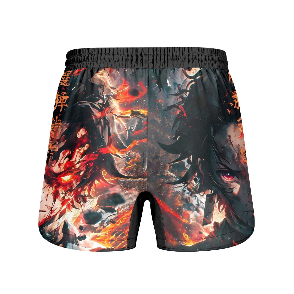 Demon Slayer Tanjiro Flame God Aura Grappling Shorts