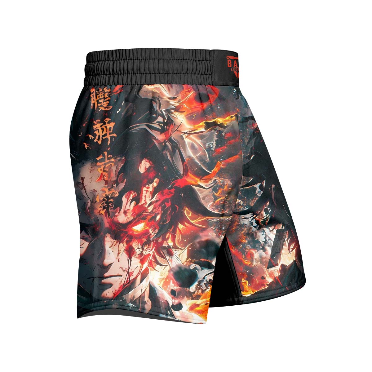 Demon Slayer Tanjiro Flame God Aura Grappling Shorts