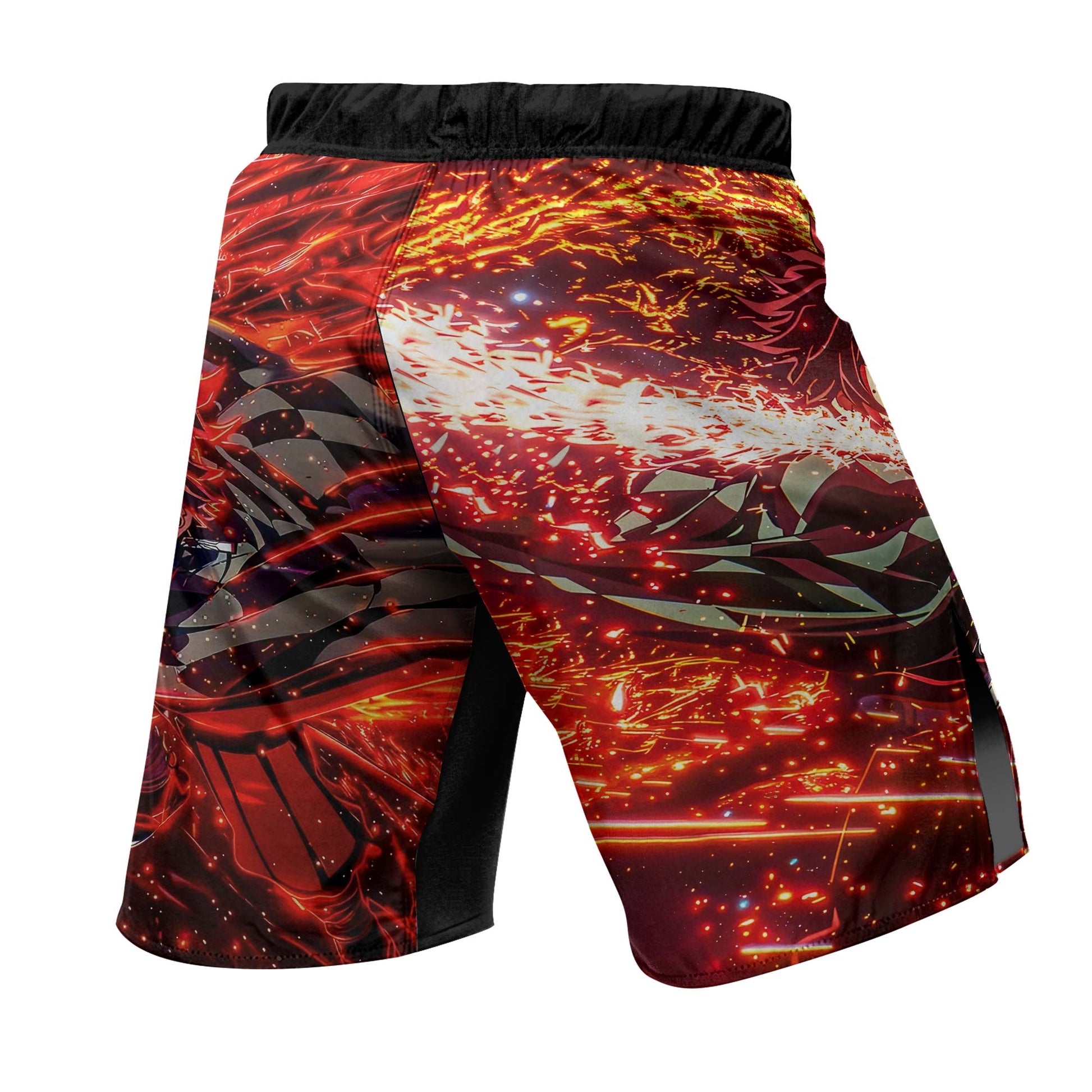 Demon Slayer Tanjiro Sun Halo Dragon Dance Fight Shorts