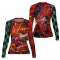Demon Slayer Tanjiro Sun Halo Dragon Dance Rash Guard