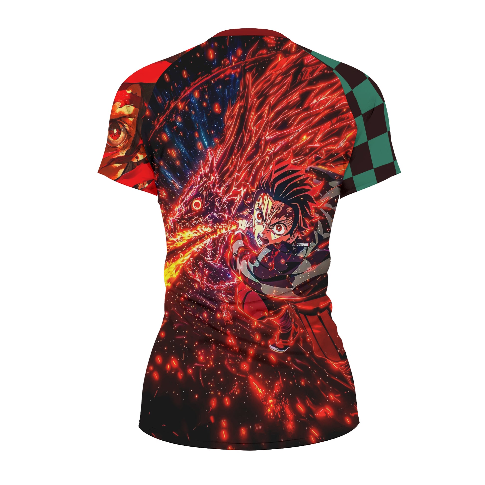 Demon Slayer Tanjiro Sun Halo Dragon Dance Rash Guard