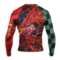 Demon Slayer Tanjiro Sun Halo Dragon Dance Rash Guard