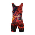 Demon Slayer Tanjiro Sun Halo Dragon Dance Wrestling Singlet