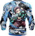 Demon Slayer Tanjiro Water Breathing Long Sleeve Rash Guard