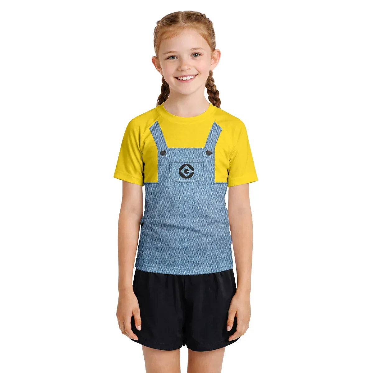 Despicable Me Minion Cosplay Kids Rash Guard
