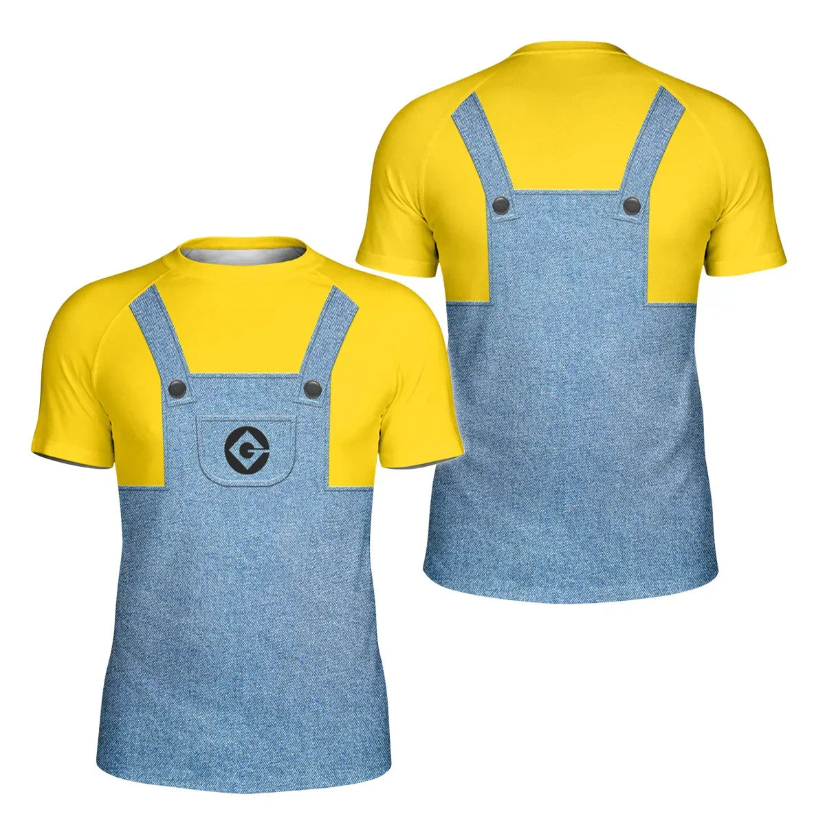 Despicable Me Minion Cosplay Kids Rash Guard