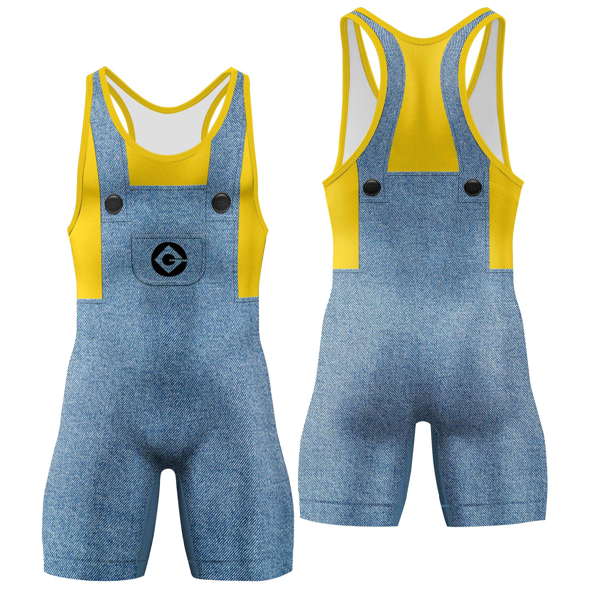 Despicable Me Minion Cosplay Wrestling Singlet