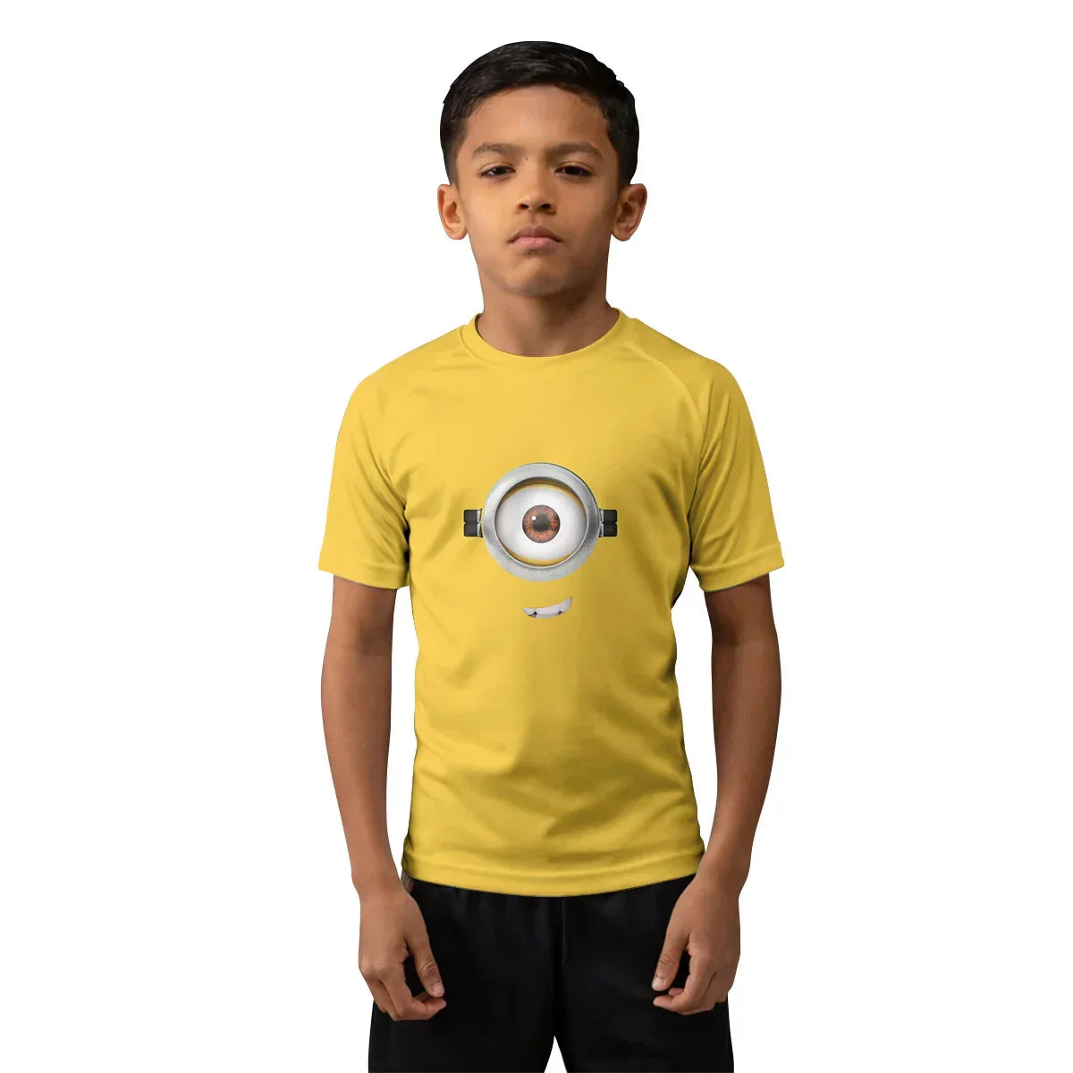 Despicable Me Minion Face Kids Rash Guard