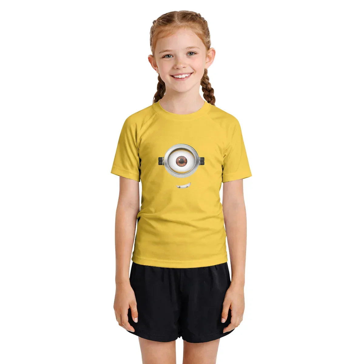 Despicable Me Minion Face Kids Rash Guard