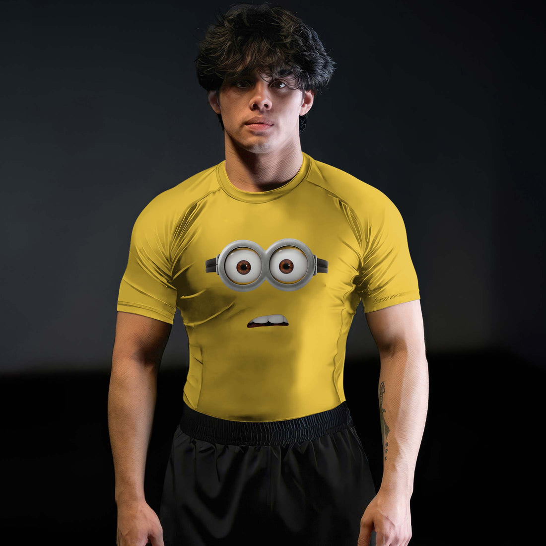 Despicable Me Minion Face Rash Guard