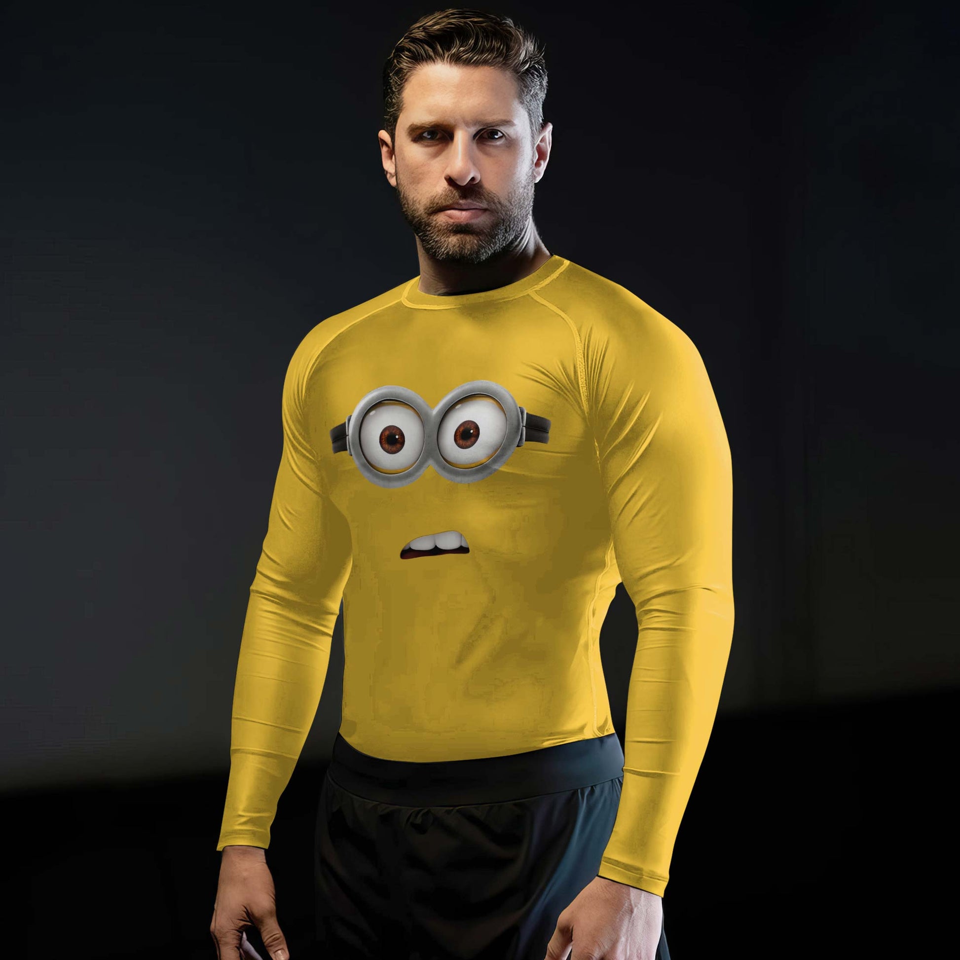 Despicable Me Minion Face Rash Guard