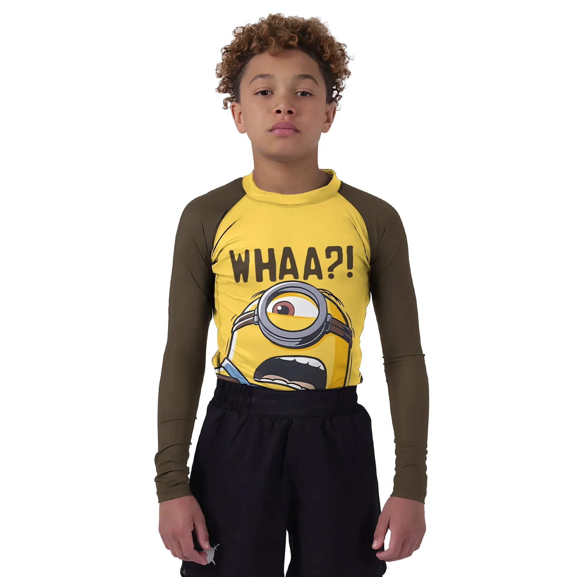 Despicable Me Minion Whaaa Kids Rash Guard