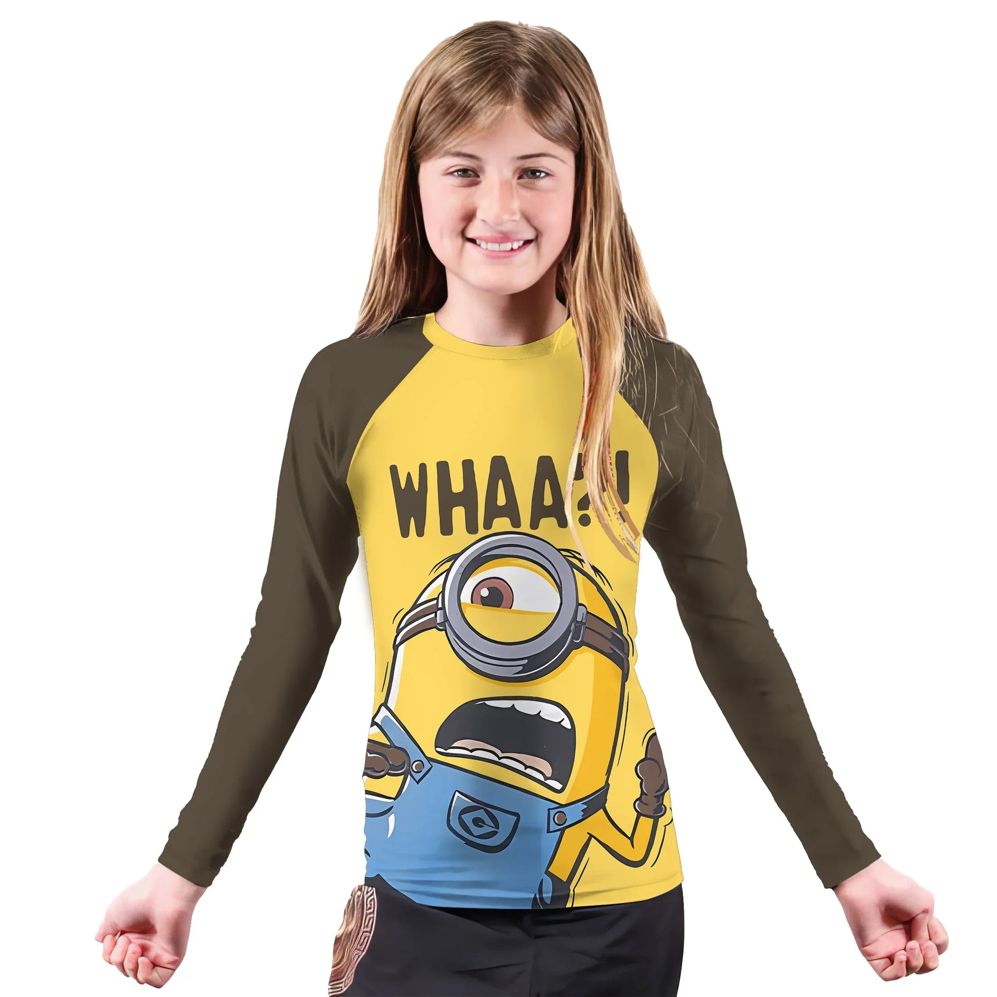 Despicable Me Minion Whaaa Kids Rash Guard