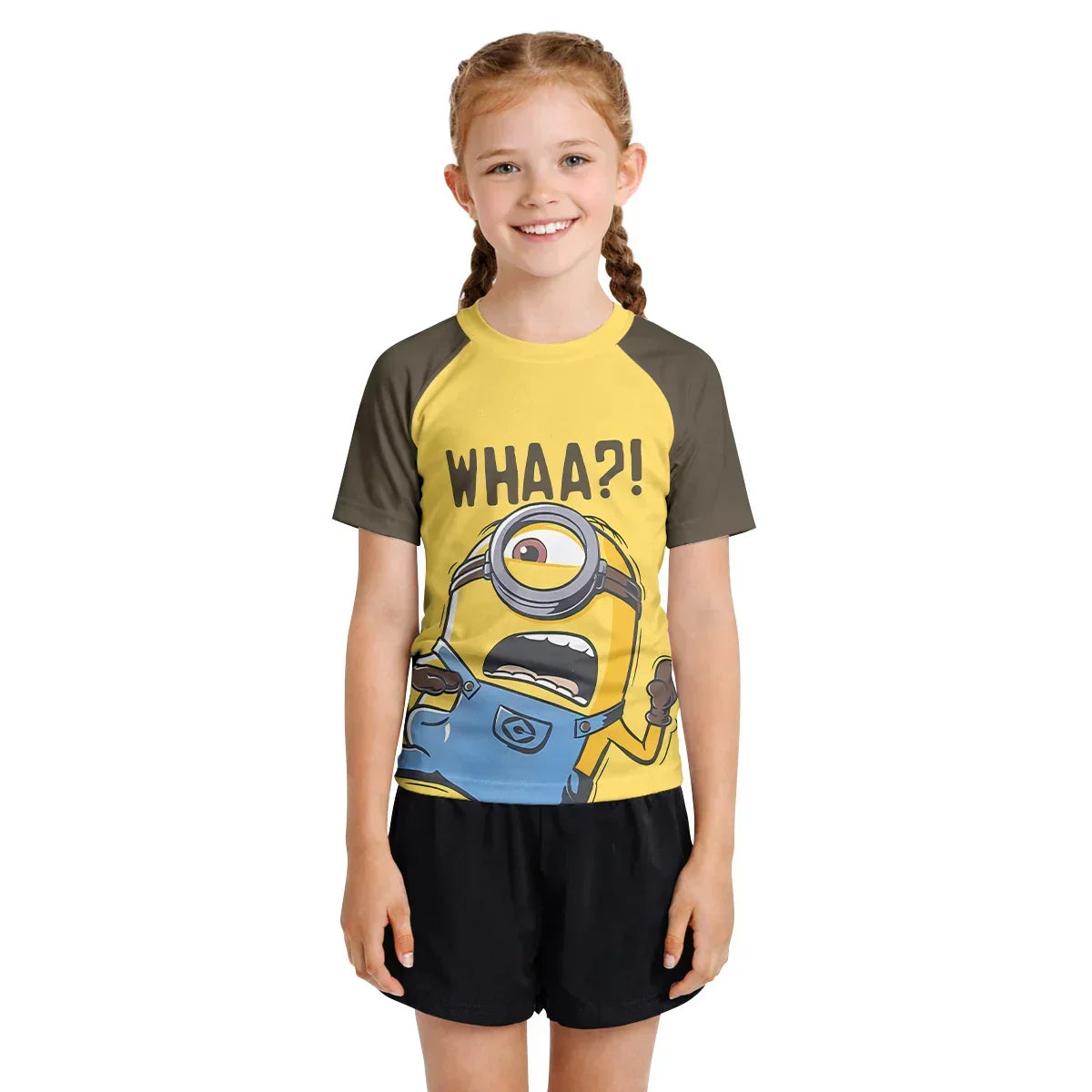 Despicable Me Minion Whaaa Kids Rash Guard