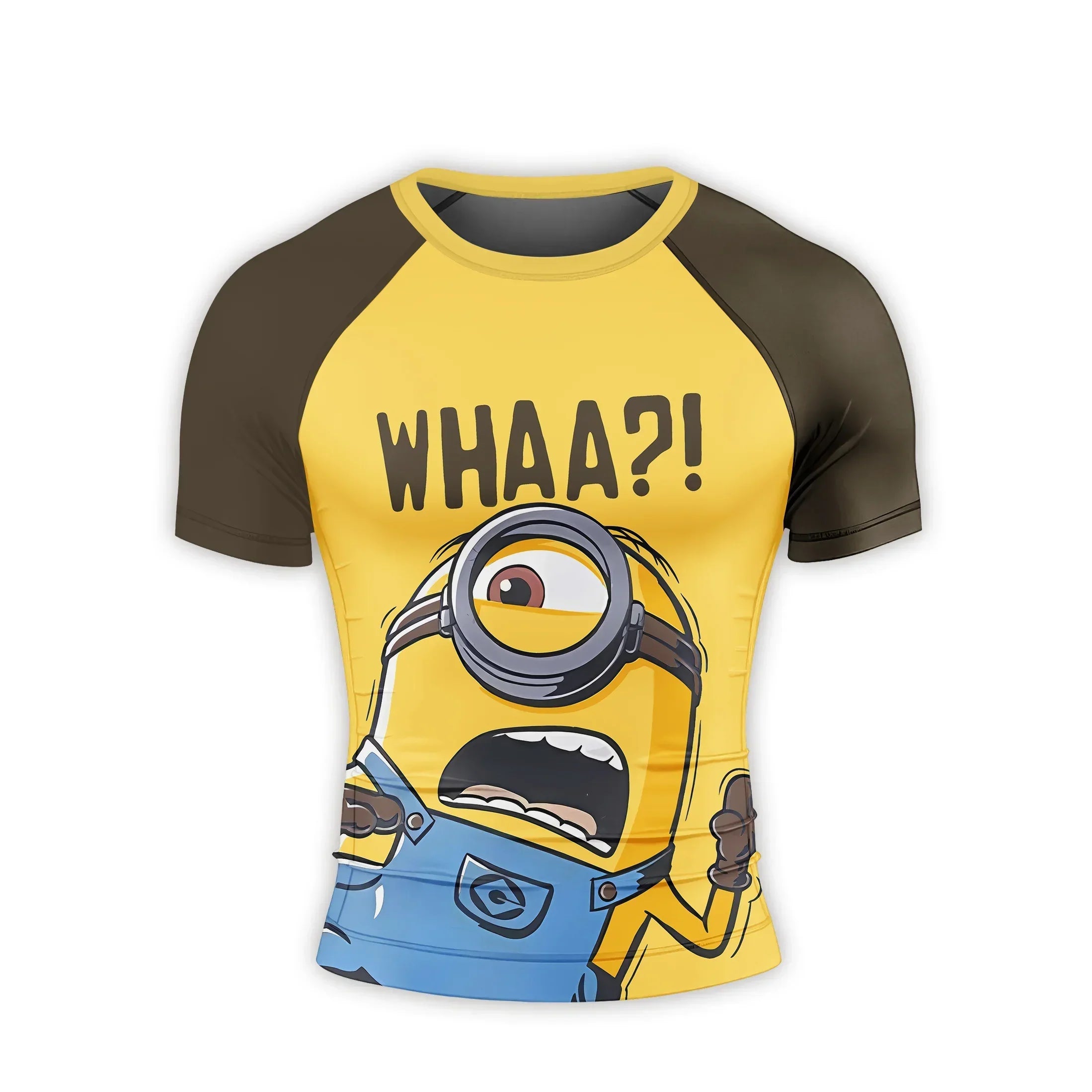 Despicable Me Minion Whaaa Rash Guard for Athletes