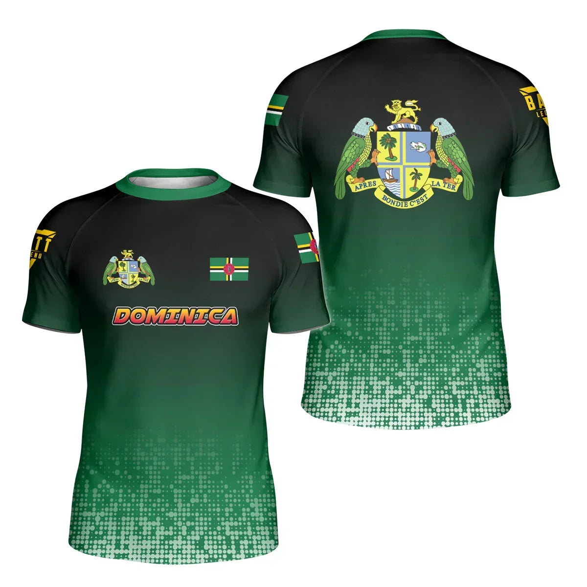Dominica Halftone Kids Rash Guard