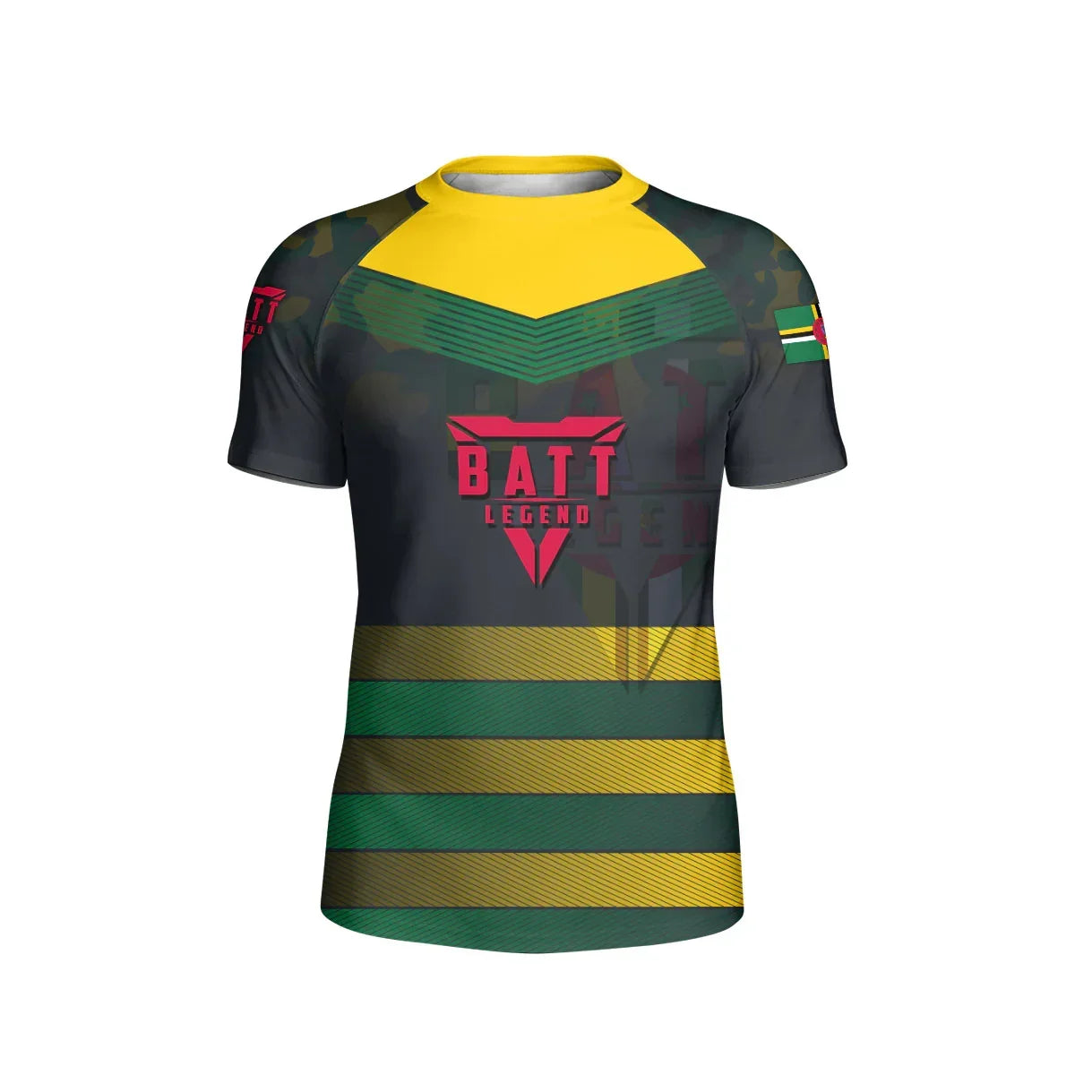 Dominica Skull Fighter Kids Rash Guard