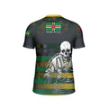 Dominica Skull Fighter Kids Rash Guard