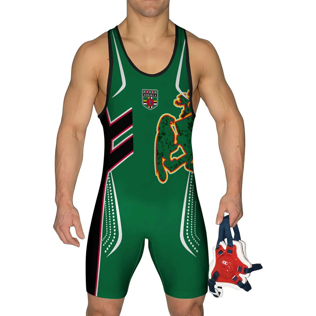 Dominica Sublimated Wrestling Singlet