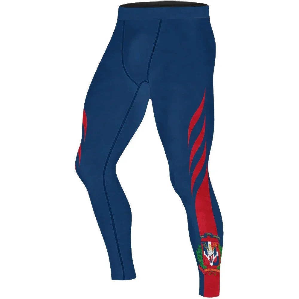 Dominican Heritage Force Men's Compression Leggings