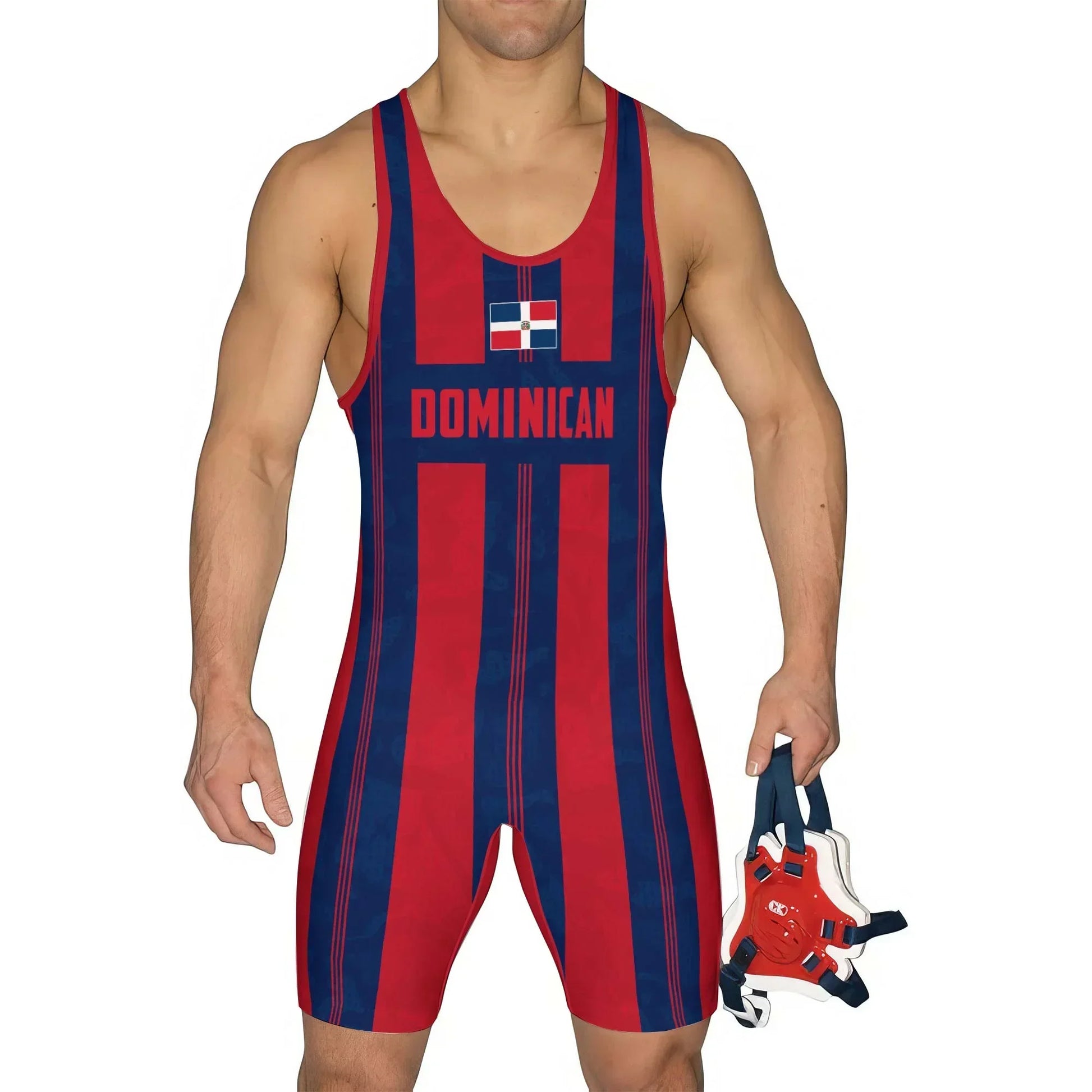 Dominican Heritage Force Wrestling Singlet