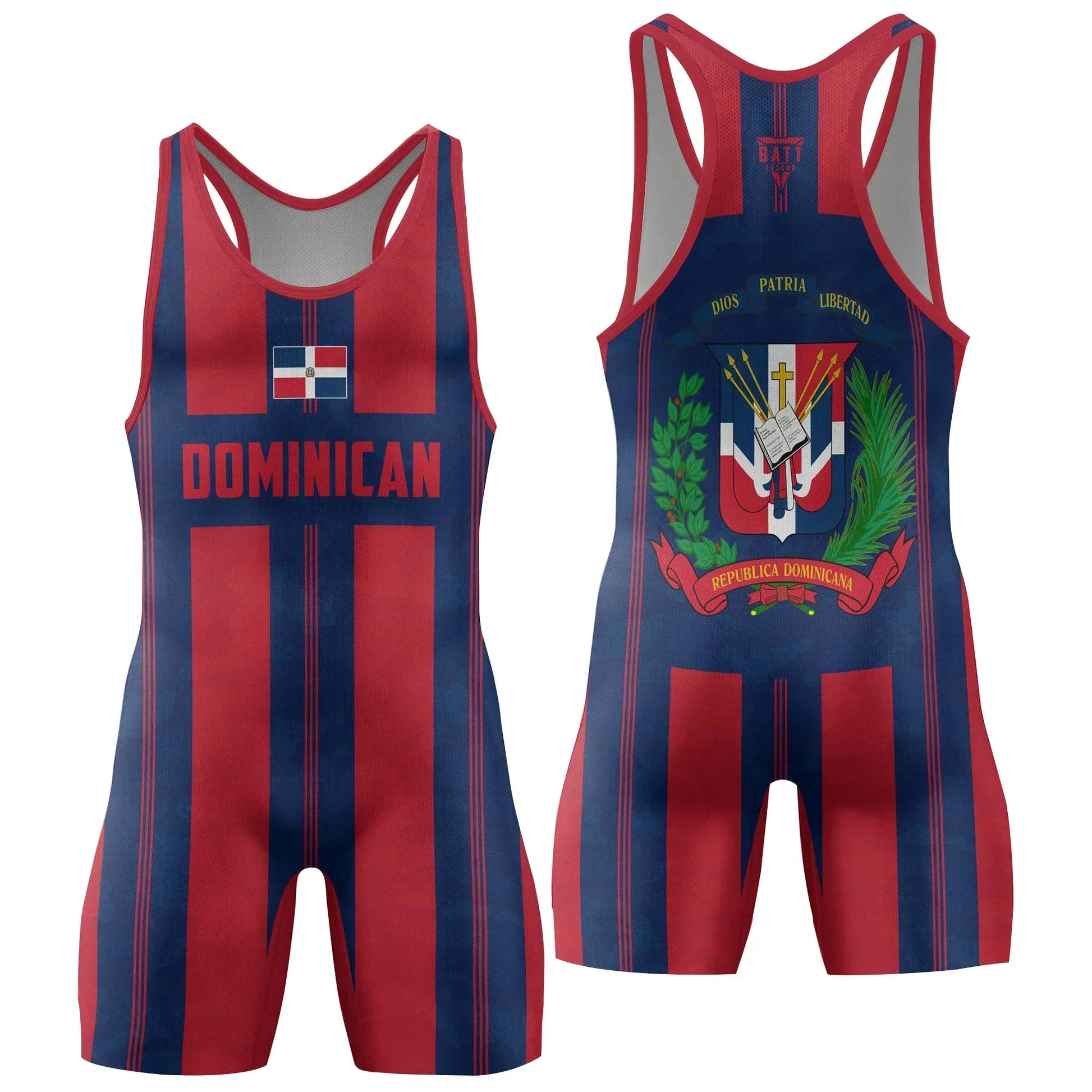 Dominican Heritage Force Wrestling Singlet