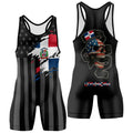 Dominican Phantom Division Wrestling Singlet