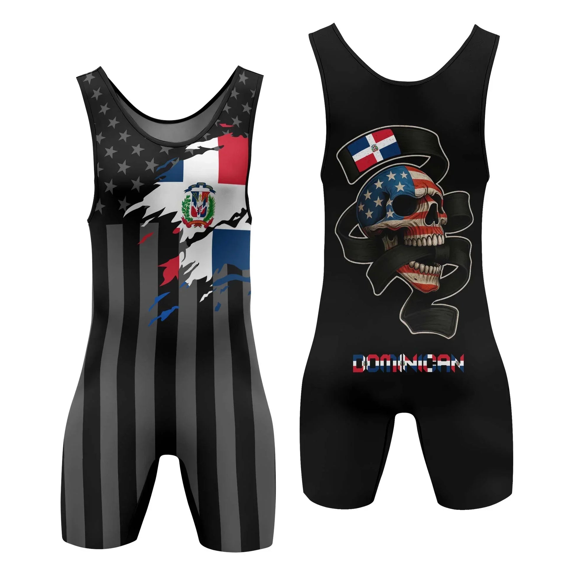 Dominican Phantom Division Wrestling Singlet