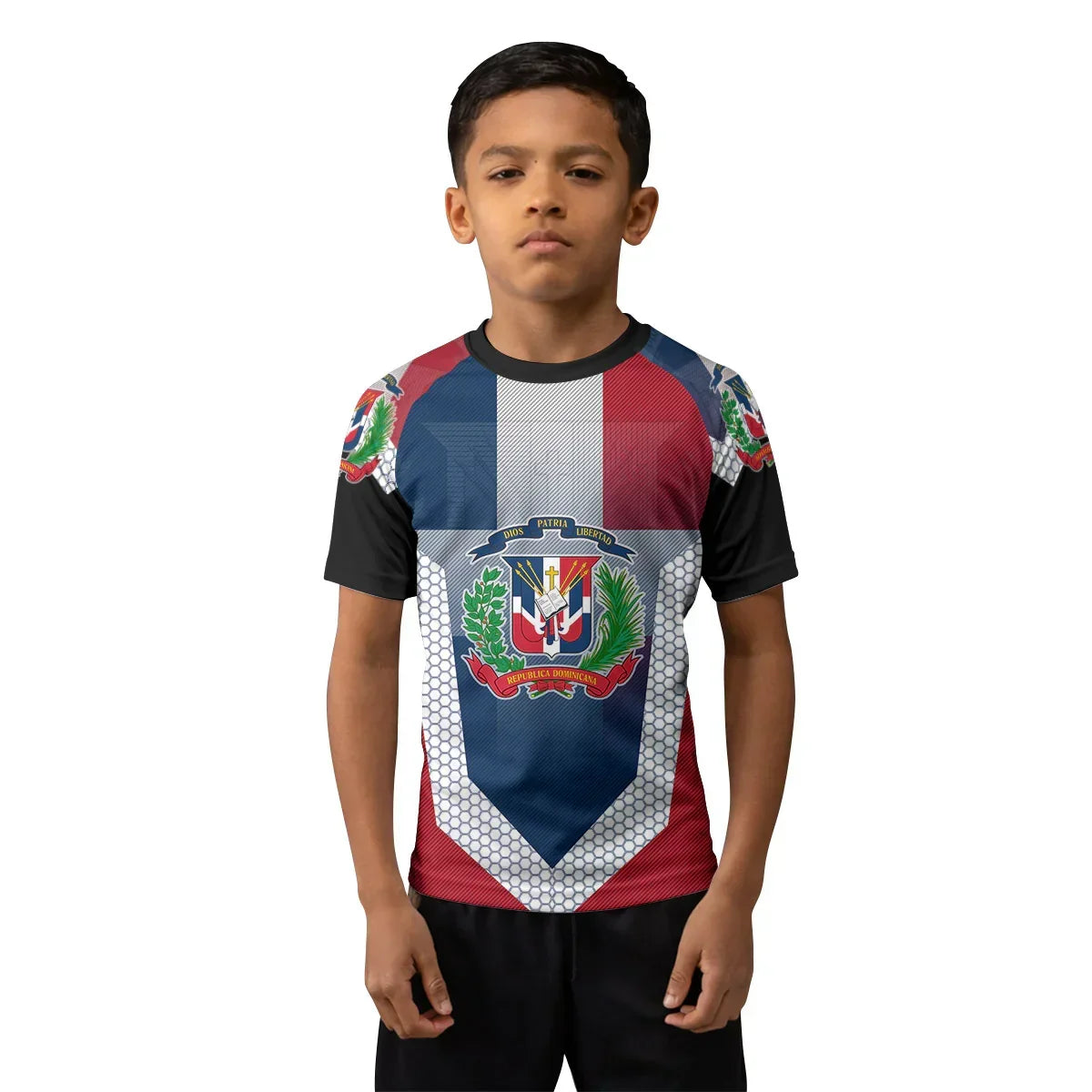 Dominican Republic Symbol Kids Rash Guard