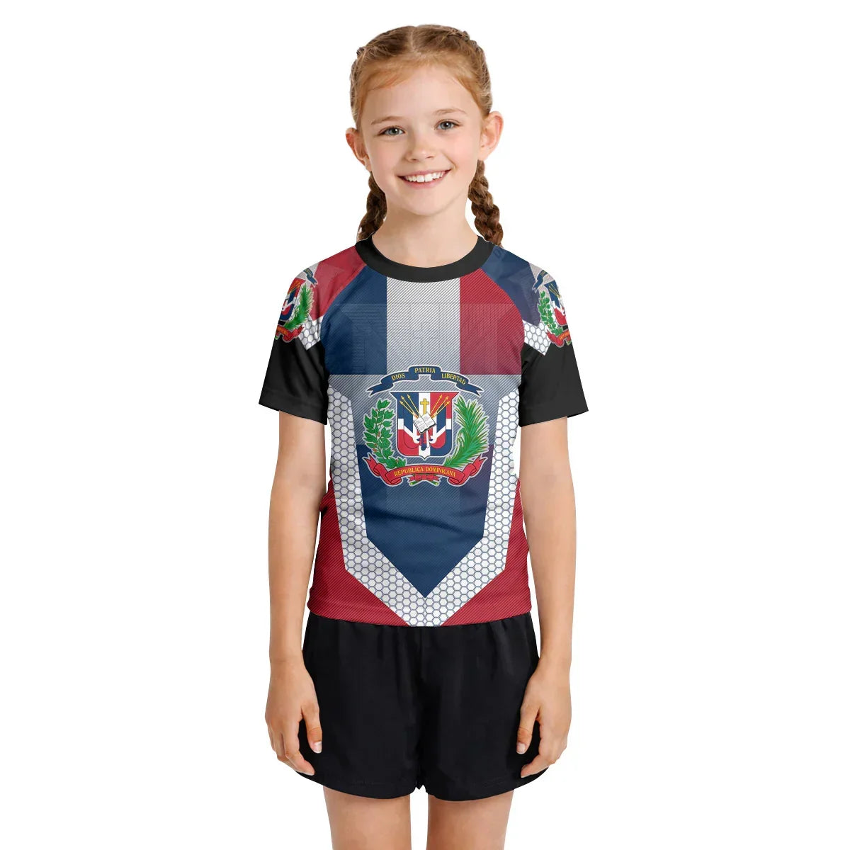 Dominican Republic Symbol Kids Rash Guard