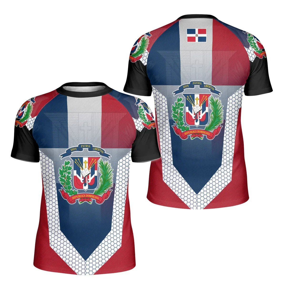 Dominican Republic Symbol Kids Rash Guard
