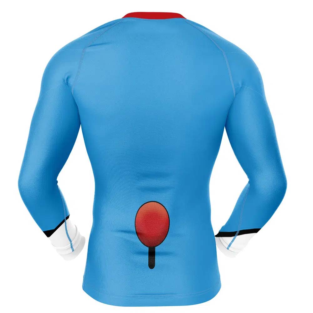 Doraemon Cosplay Long Sleeve Rash Guard